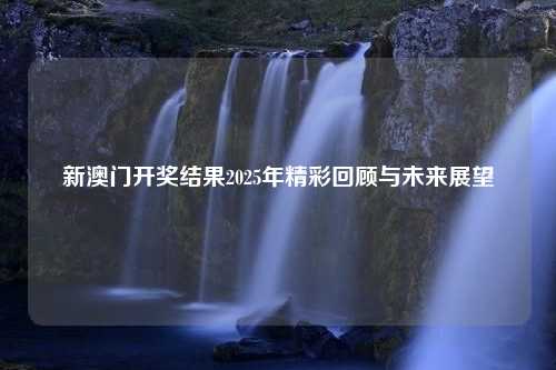 新澳门开奖结果2025年精彩回顾与未来展望