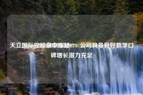 天立国际控股盘中涨超17% 公司具备良好教学口碑增长潜力充足